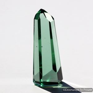 John of God Green Obsidian Casa Crystal Point 