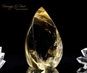 Citrine Quartz Crystal Sculpture 'The Oracle'