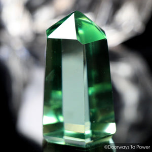 John of God Green Obsidian Casa Crystal Point 