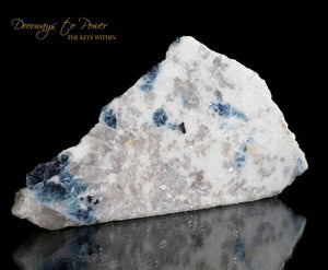 Blue Snowball Euphoralite Crystal Altar Stone