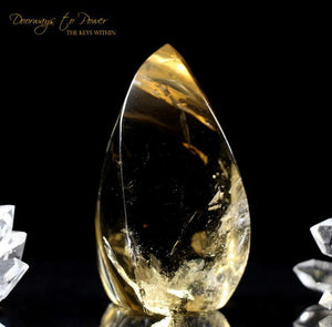 Citrine Quartz Crystal Sculpture 'The Oracle'