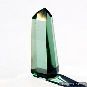 John of God Green Obsidian Casa Crystal Point