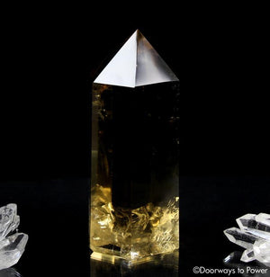 Citrine Generator Quartz Point Abundance Stone