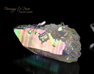 Angel Aura lemurian Record Keeper Crystal