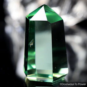 John of God Green Obsidian Casa Crystal Point 