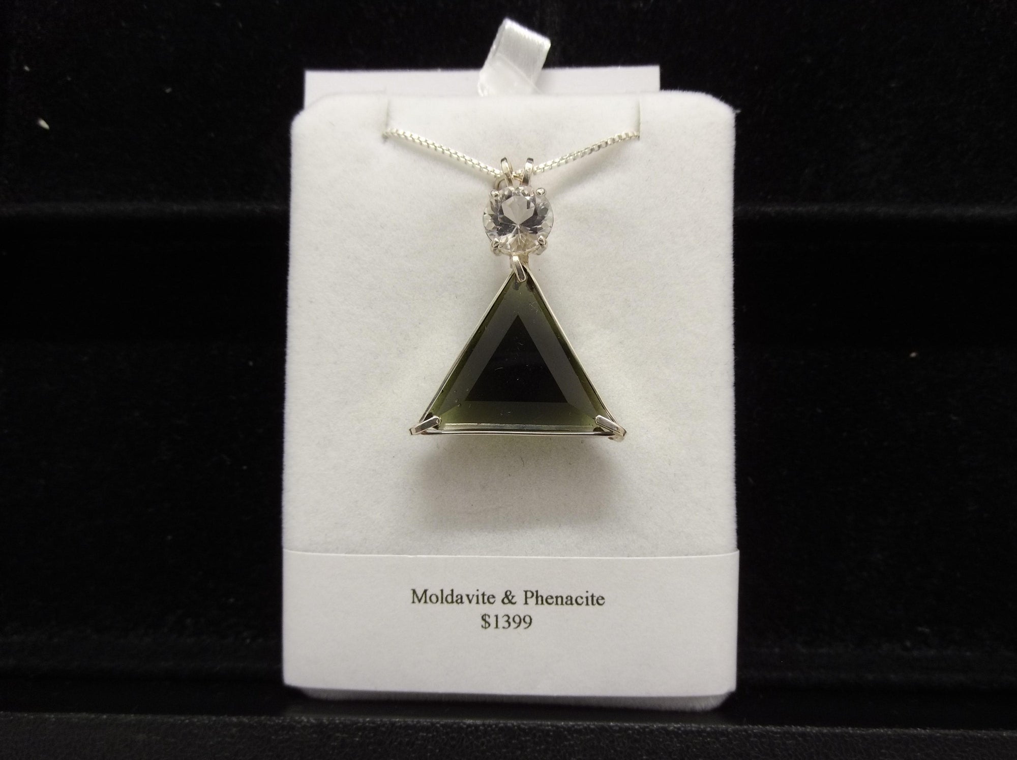 Moldavite & Phenacite Star of David Pendant (Rare & Limited Edition) Reserved for Ireene